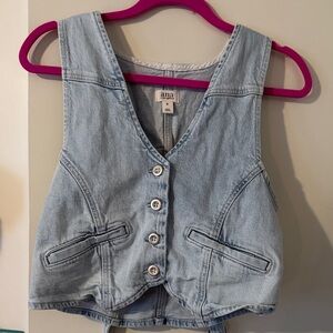 Light Blue Denim Vest